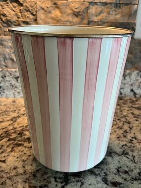 Mackenzie-Childs Vintage Bathing Hut Waste Bin. Rare and Retired. HTF.
